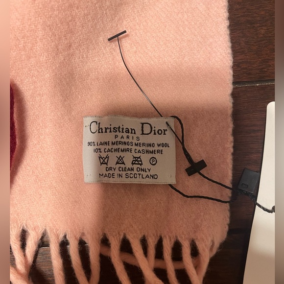 NWT Christian Dior scarf, logo with pink and mauve/purple